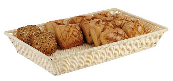 Panier buffet APS GN 1/1, 53 x 32,5 cm, hauteur : 8 cm, polypropylène, beige clair, 40148