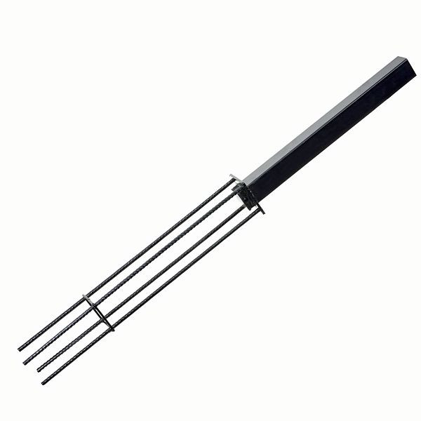Manchon de sol Mendler pour poteaux Sarthe WPC, ancrage au sol, ancrage au sol, galvanisé, 64887