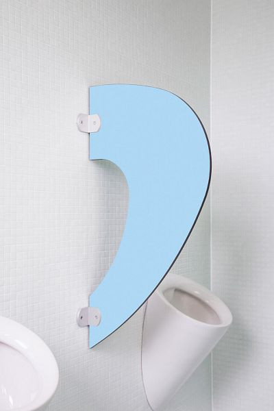 Paroi pubienne design KEMMLIT Imola aux couleurs vives, bleu lagon, 351.007