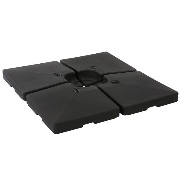 Support de parasol Mendler HWC-F79, support de parasol pour feu de circulation, support de parasol de marché pour Bodenkreuz, remplissable 124kg, 70478