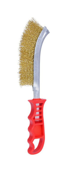 KS Tools Brosse métallique à usage général en fil de laiton, 250 mm, 201.2302