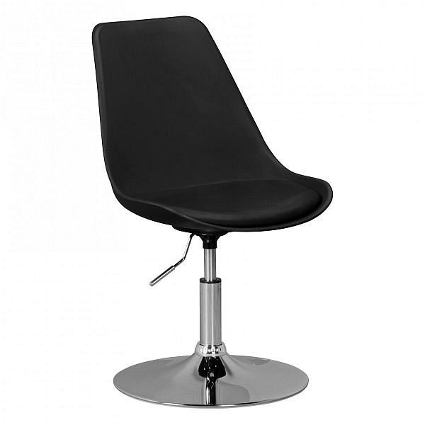 Amstyle Corsica chaise de salle à manger pivotante simili cuir noir, SPM2.004