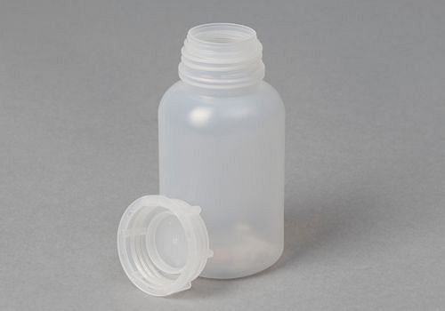 Flacons à col large DENIOS en LDPE, ronds, naturellement transparents, 250 ml, UE : 30 pièces, 261-405