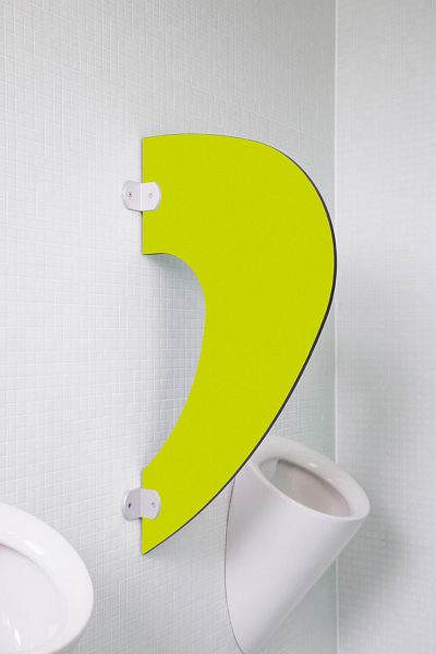 Paroi pubienne design KEMMLIT Imola aux couleurs vives, vert anis, 351.008