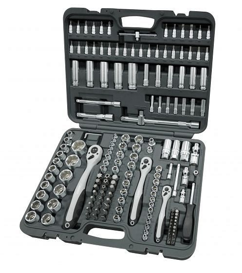 Jeu de douilles Boxo 1/4", 3/8" et 1/2", 172 pièces, UE : 2 pièces, BC031-172