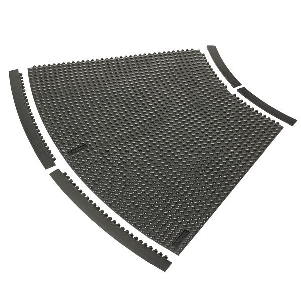 Notrax SkywalkerHD rampe de sécurité o-Curve accessoires en nitrile pour tapis industriels 441, 441MC003BL