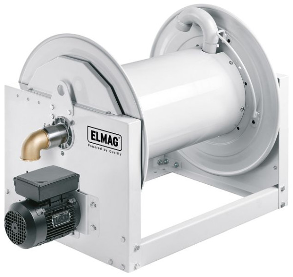 Enrouleur de tuyau industriel ELMAG série 700 / L 690, entraînement électrique 230V pour pétrole et produits similaires, 70 bar, 43623