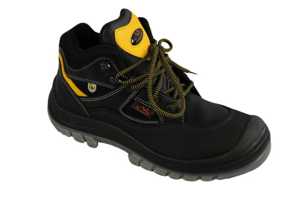 Hase Safety TIBET-ESD, chaussure haute de sécurité noire, EN20345-S3, pointure : 39, 52088-00-39