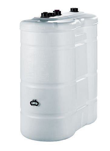 Réservoir en plastique à double paroi DENIOS, indicateur de niveau et raccord de ventilation, 1100 litres, 179-311