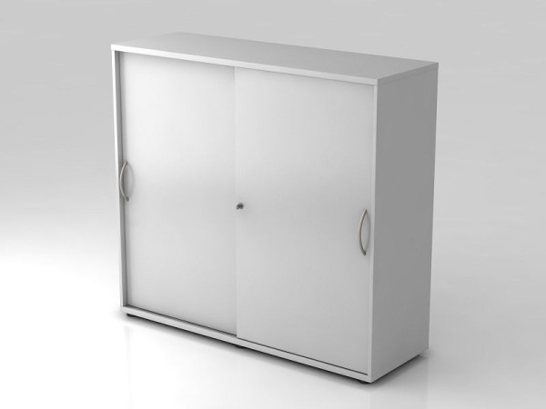 Armoire à portes coulissantes Hammerbacher 3OH 120cm poignée cintrée gris/gris, 120x40x110 cm (LxPxH), V1753S/5/5/BM