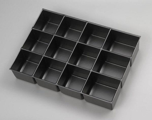 Bisley MultiDrawer™ Insert de tiroir A3 12 compartiments pour tiroirs A3, Plastique, PIT451P1800