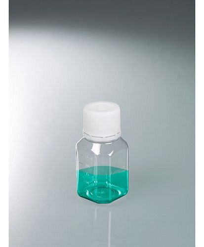 Flacons de laboratoire DENIOS en PET, stériles, transparents, avec graduation, 125 ml, UE : 24 pièces, 281-747