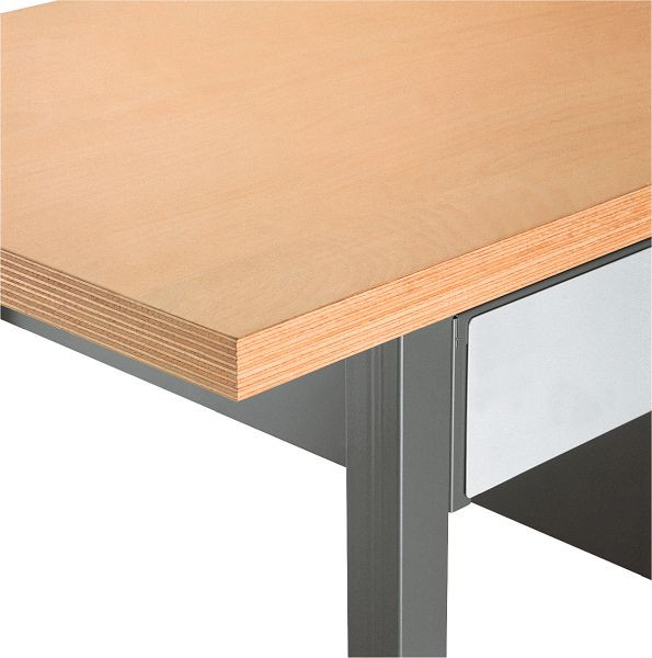 Plan de travail Kraftwerk 2000x700 mm, hêtre multiplex 40 mm, 32 KG, 135200001