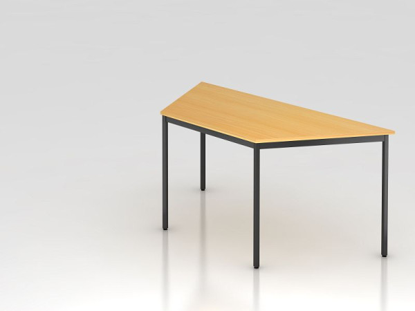 Hammerbacher table de réunion trapèze carrée 160x69cm hêtre, forme trapèze, VVT16/6/D