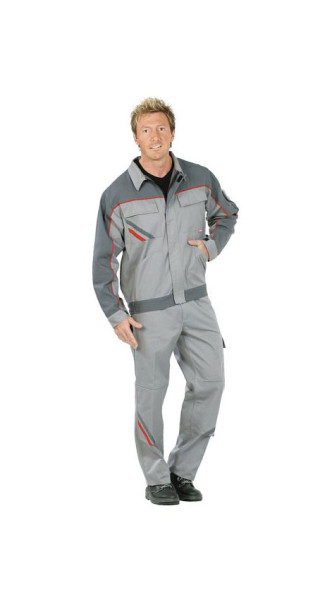 Veste à ceinture Planam Highline, zinc/ardoise/rouge, taille 24, 2311024