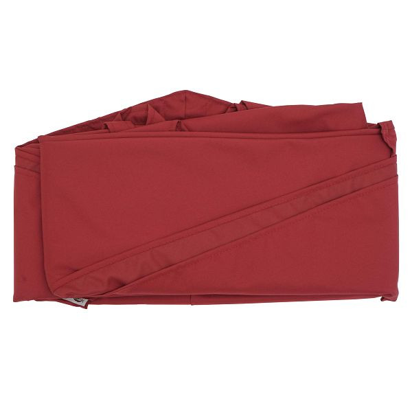 Housse de parasol Mendler HWC-A96, 8 lattes rondes Ø3m 220g/m² polyester, housse de rechange par exemple pour parasol déporté HWC-A96, bordeaux, 81698