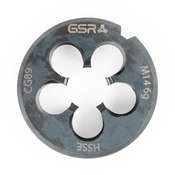 Filière GSR DIN EN 22568 (DIN 223) filetage métrique à droite HSSE-VAP M 14, 00409260