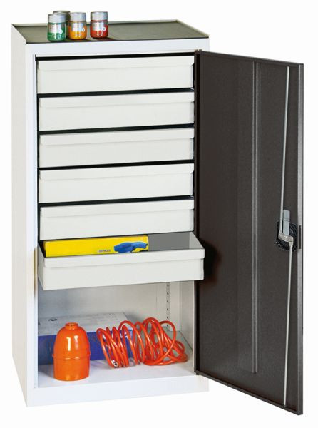 armoire à outils et matériaux contondants série 2000, 7035/7016, 6 tiroirs, 2001671