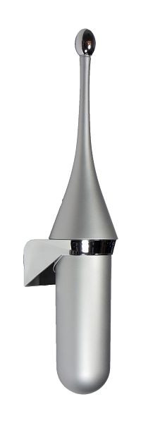 All Care PlastiQline porte-balai WC en plastique aspect inox, 5670