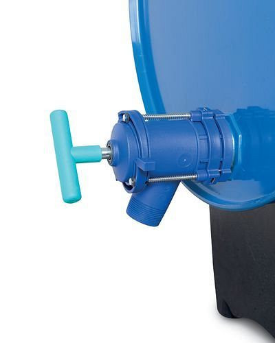 Outil tambour DENIOS en polypropylène (PP) pour récipients avec filetage 2", 117-117