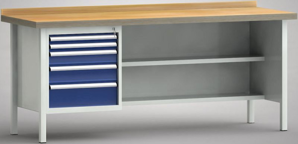 Etabli standard KLW - 2000 x 700 x 840 mm L x P x H, WS138N-2000M40-E1652