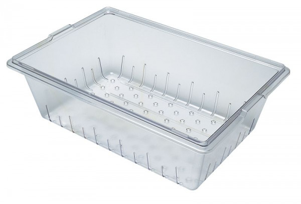 Egouttoir Cambro 46 x 66 cm pour boîtes de rangement Camwear® Clear, paquet de 4, 18268CLRCW135