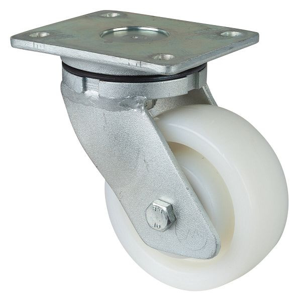 Roulette robuste BS Wheels, largeur de roue 50 mm, Ø roue 125 mm, capacité de charge 550 kg, bande de roulement/corps de roue en plastique, roulements à billes, RR100.B15.125