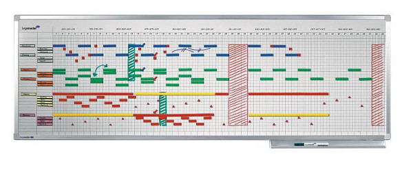 Agenda annuel Legamaster PROFESSIONAL 12 mois 50x150cm, 7-404100
