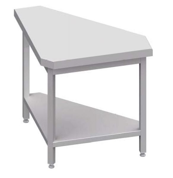 Module d'angle extérieur à 90° sortie neutre Stalgast 785x785x880 mm, couvercle en acier inoxydable, CF07116