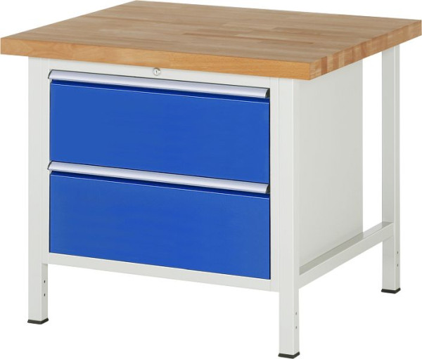 Etabli RAU série 8000 - modèle 8255, L1000 x P900 x H840-1040 mm, base système L860 x P850 x H800-1000 mm, 03-8255A2-109B4H.11