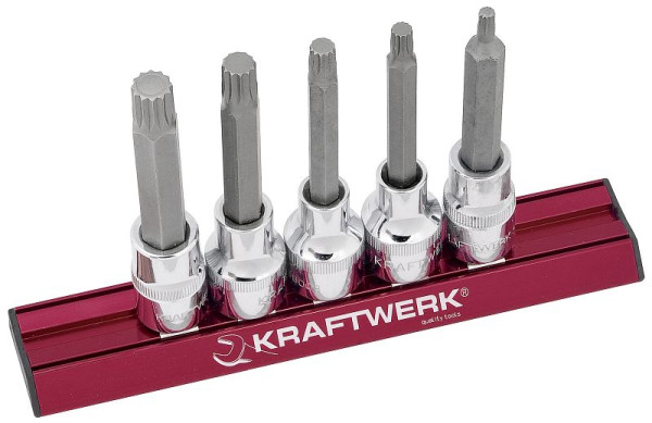 Kraftwerk XZN jeu de douilles longues multi-dents, 5 pièces, 70mm MAGALU 1/2", 338099