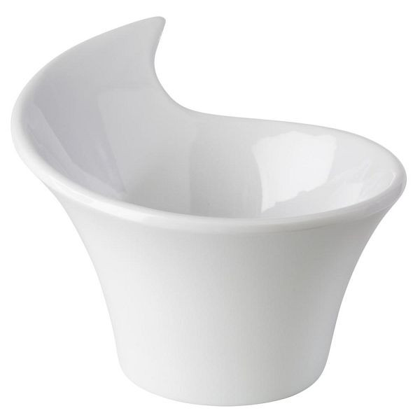 Bols APS "FRIENDLY", bols à trempette, bols à collation, en plastique recyclé (PET), 8,5 x 7 cm, hauteur 6 cm, 0,07 litre, blanc, lot de 12, 79041