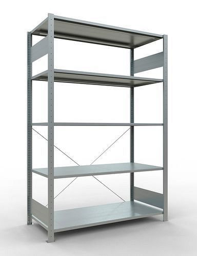 Rayonnage à étagères Schulte, champ de base, 5 niveaux de rangement, traverse, charge du compartiment 150 kg, 1360 x 636 x 2000 mm, 278719