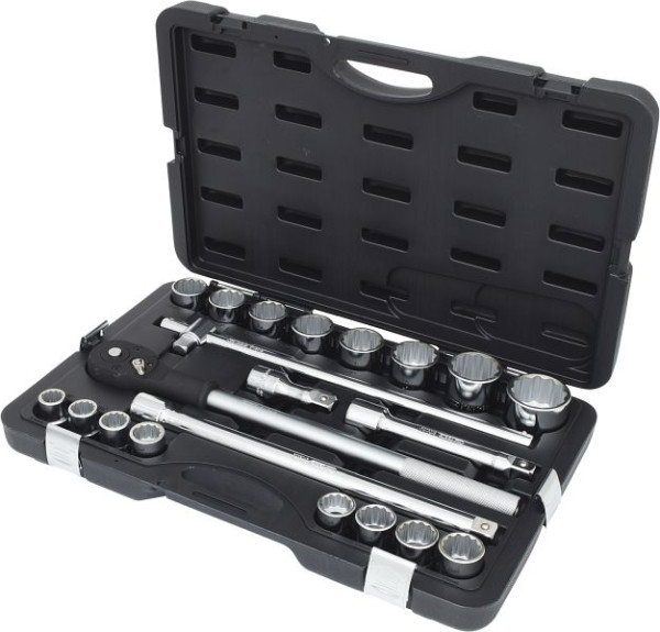 KS Tools Jeu de clés à douilles 3/4", 21 pièces, 12 pans, 911.0751
