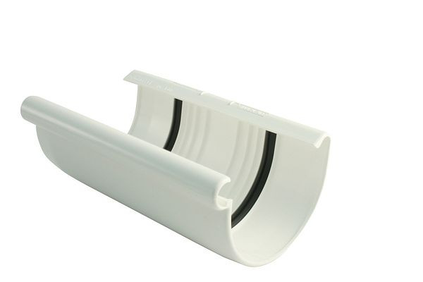 Coquille de raccordement de gouttière Marley RG 125 blanc, 083650