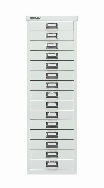 Bisley MultiDrawer ™, série 39, A4, 15 tiroirs, blanc signalisation, L3915696