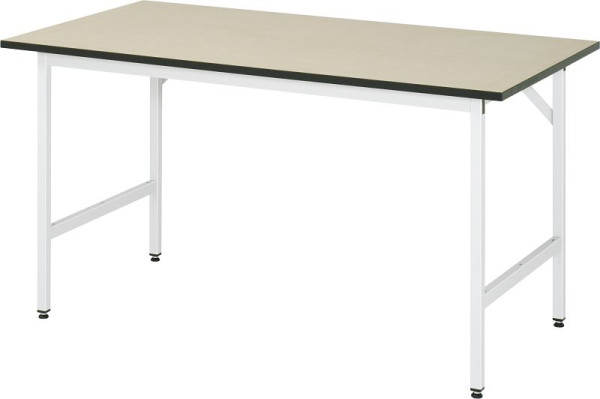 Table de travail RAU série Jerry (3030) - réglable en hauteur, panneau MDF, 1500x800-850x800 mm, 06-500F80-15.12