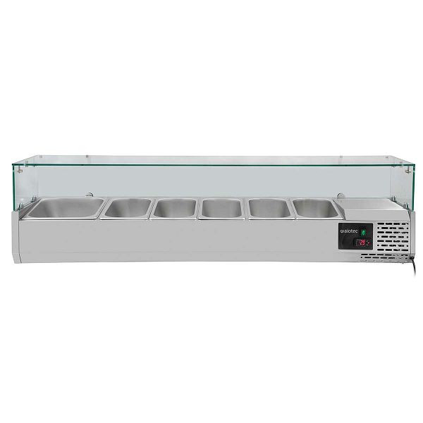 Accessoire réfrigérant Vaiotec EASYLINE 380 avec couvercle en verre 5xGN1/3 + 1xGN1/2 - 1500, 10033