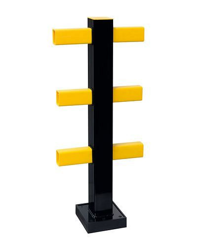 Poteaux en acier DENIOS, pour garde-corps hybride, centre/rallonge, plastifiés, 271-634