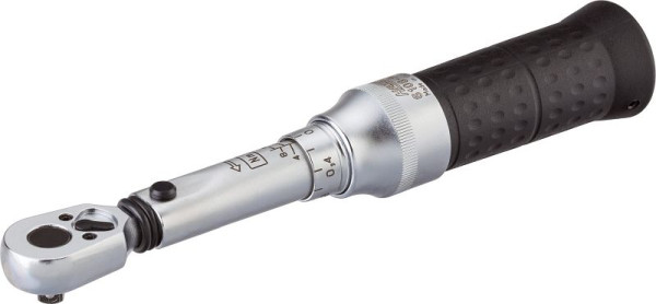 Clé dynamométrique Hazet, Nm min-max : 2 - 10 Nm, tolérance : 2 %, carré plein 6,3 mm (1/4 pouce), 6108-1CT