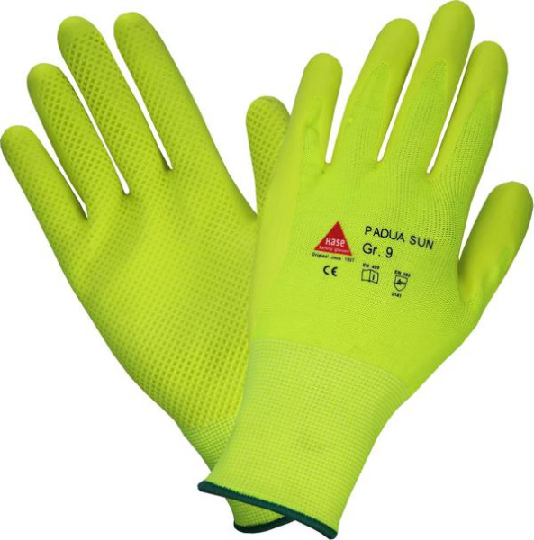Hase Safety PADUA SUN, gants de sécurité 5-FG., CE CAT II, taille : 10, UE : 10 paires, 508670-10
