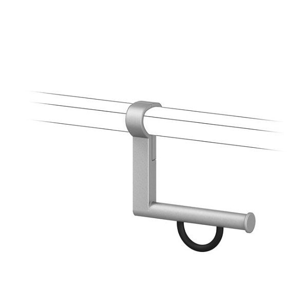 KEMMLIT Cavere porte-rouleau de papier 120 pour poignée d'angle, argent, 251.446