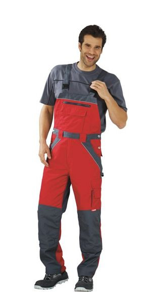 Salopette Planam Plaline, rouge/ardoise, taille 56, 2527056