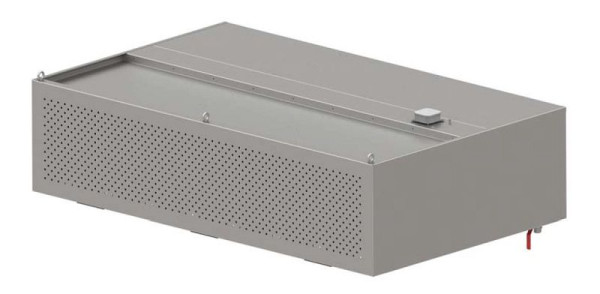 Hotte murale à induction Stalgast avec compensation, 1900x900x450 mm, forme caisson avec filtre cyclone/labyrinthe LC2 type A, WH19915
