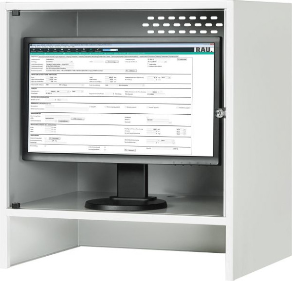 Boîtier pour moniteur RAU, L650 x P520 x H710 mm, 07-MG520-650.12