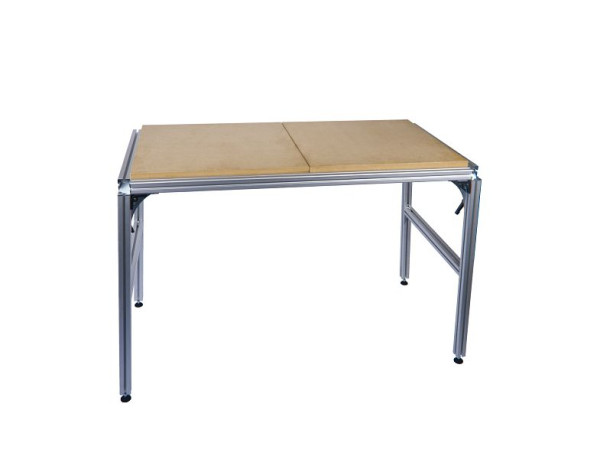 Ulmia Multifunktionstisch, Alu-Systemprofil, inkl. 2 Lochplatten MDF, 1282 x 682 x 900 mm, 196.621