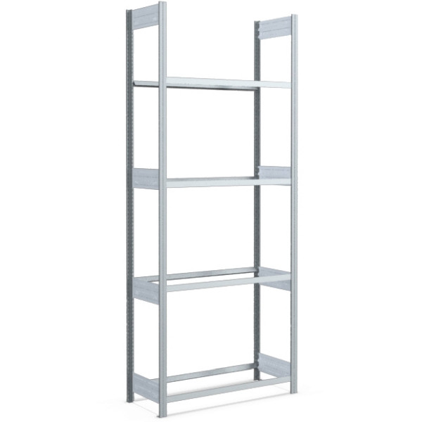 Rack à pneus BITO 2499x1058x424 champ de base 4 niveaux galvanisé/en vrac FP, 53085