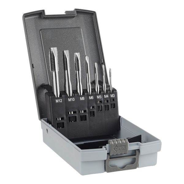 GSR jeu de tarauds machine 7 pièces forme B HSSE M3 - M12, 08403004