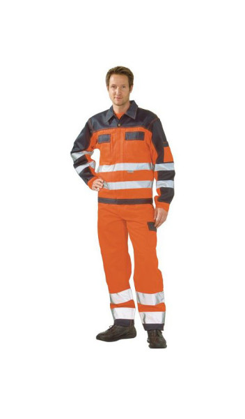 Veste haute visibilité Planam, orange/marine, taille 56, 2006056