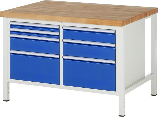 Etabli RAU série 8000 - modèle 8476, L1250 x P900 x H840-1040 mm, 13-8476A2-129B4H.11